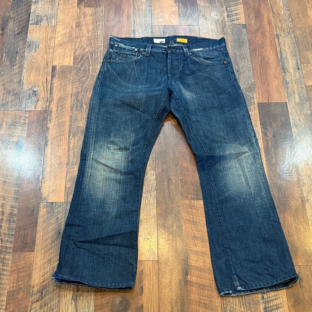Energie Men's Deep Indigo Bootcut Jeans 33x32 (6030)